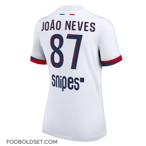 Paris Saint-Germain Joao Neves #87 Udebanetrøje Dame 2025-26 Kortærmet